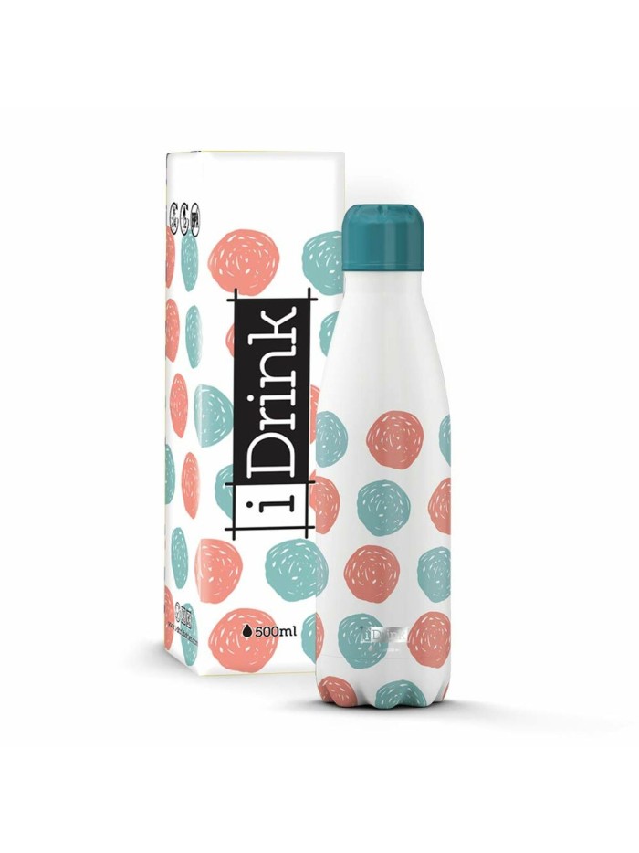Thermal Bottle iTotal Dots White Stainless steel 500 ml