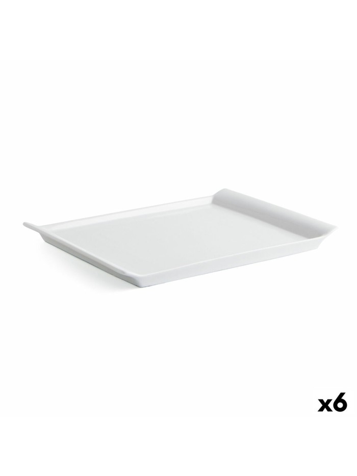 Serving Platter Quid Gastro Fresh Ceramic White (31 x 23 cm) (6 Units)
