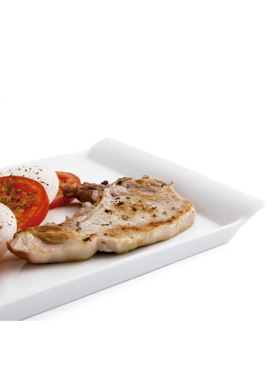 Serving Platter Quid Gastro Fresh Ceramic White (31 x 23 cm) (6 Units)