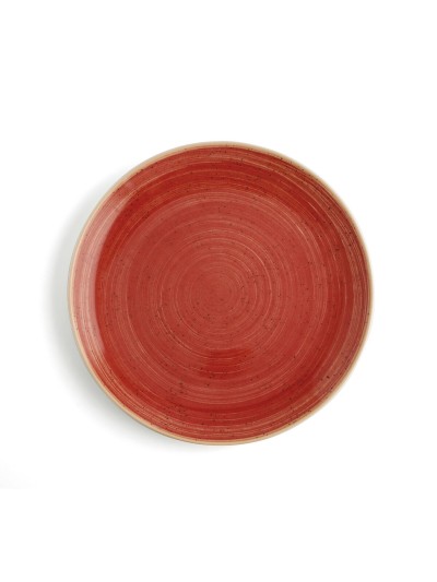 Plato Llano Ariane Terra Cerámica Rojo (Ø 31 cm) (6 Unidades)