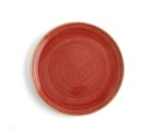 Plato Llano Ariane Terra Cerámica Rojo (Ø 31 cm) (6 Unidades)