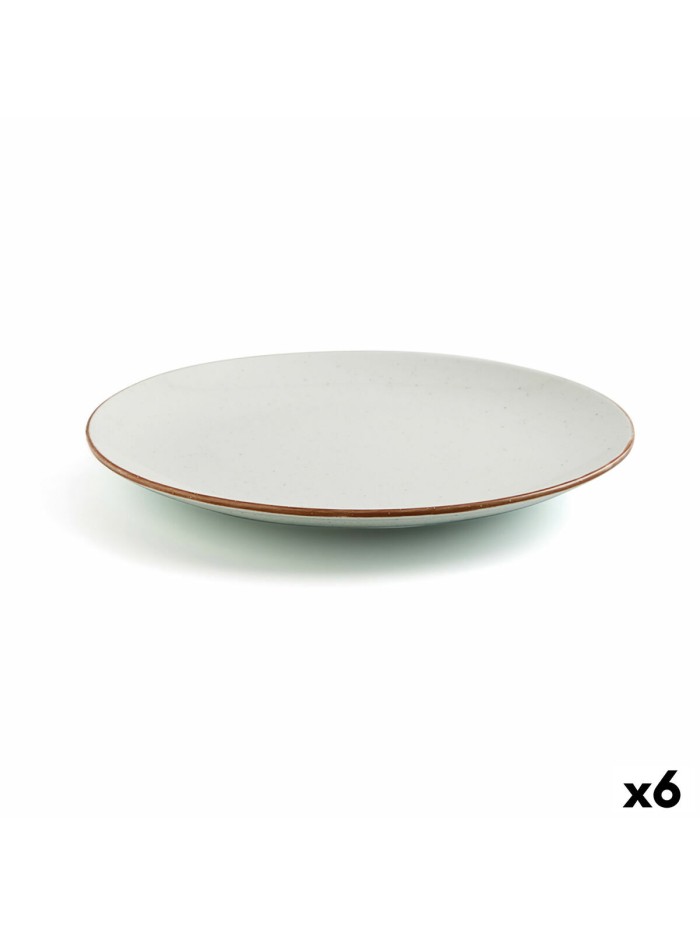 Assiette plate Ariane Terra Céramique Beige (Ø 31 cm) (6 Unités)