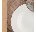 Plato Llano Ariane Terra Cerámica Beige (Ø 31 cm) (6 Unidades)