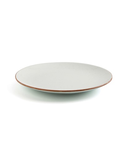 Plato Llano Ariane Terra Cerámica Beige (Ø 31 cm) (6 Unidades)