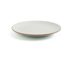 Flat plate Ariane Terra Ceramic Beige (Ø 31 cm) (6 Units)
