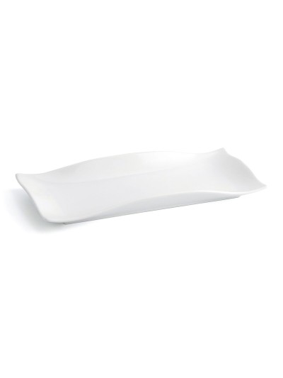 Plato Llano Quid Gastro Fun 29,5 x 11 x 3 cm Cerámica Blanco (6 Unidades)