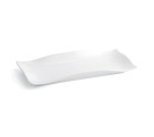 Assiette plate Quid Gastro Fun 29,5 x 11 x 3 cm Céramique Blanc (6 Unités)