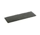 Plateau en Céramique Effet Ardoise Quid Gastro Fun Noir (30 x 10 cm) (12 Unités)