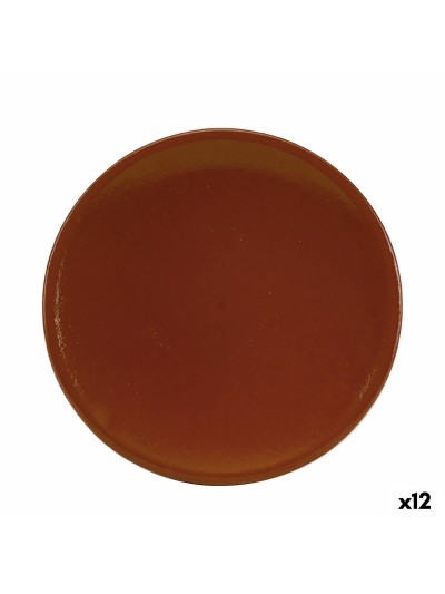 Bandeja Raimundo Barro Profesional Marrón Cerámica Barro cocido Ø 22 cm Refractor (12 Unidades)