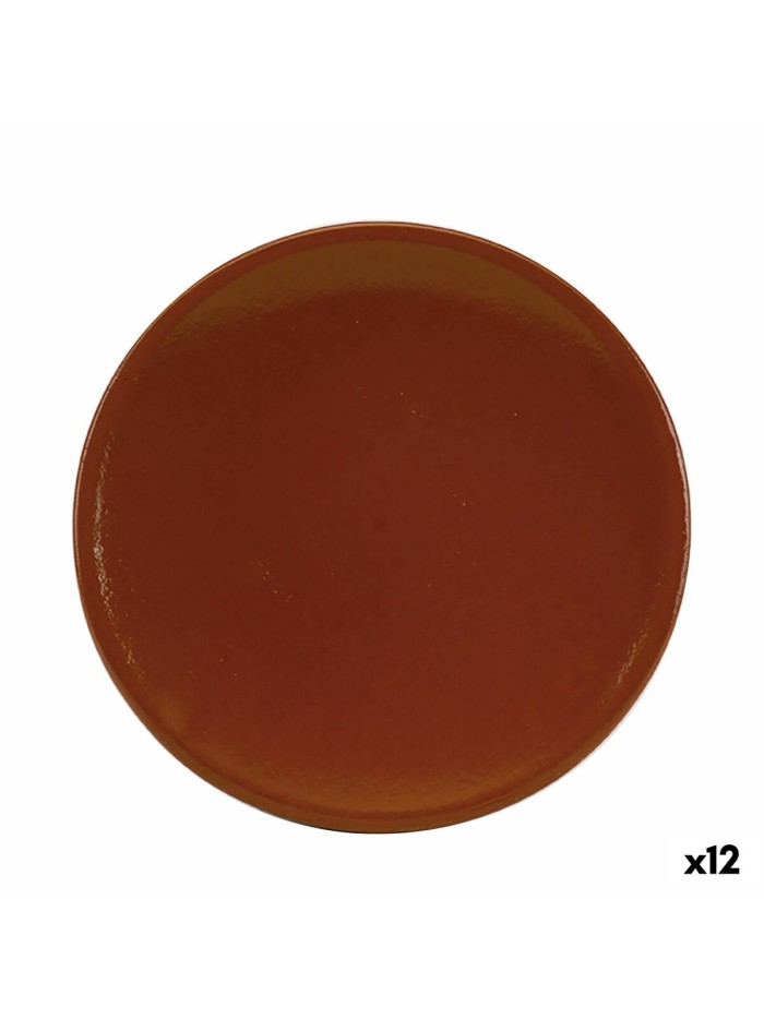 Bandeja Raimundo Barro Profesional Marrón Cerámica Barro cocido Ø 22 cm Refractor (12 Unidades)
