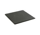 Bandeja de Cerámica Efecto Pizarra Quid Gastro Fun Negro (25 x 25 cm) (12 Unidades)