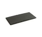 Plateau en Céramique Effet Ardoise Quid Gastro Fun Noir (32 x 17 cm) (12 Unités)