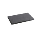 Plateau en Céramique Effet Ardoise Quid Gastro Fun Noir (22 x 14 cm) (12 Unités)
