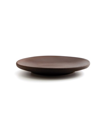 Flat Plate Anaflor Barro Anaflor Brown Ceramic Baked clay Ø 29 cm (8 Units)