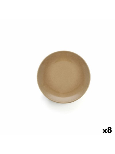 Assiette plate Anaflor Barro Anaflor Beige Céramique Faïence (8 Unités)