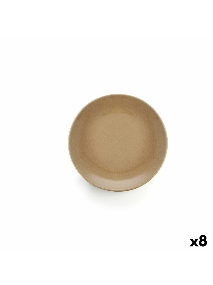 Assiette plate Anaflor Barro Anaflor Beige Céramique Faïence (8 Unités)