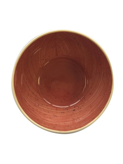Bol Ariane Terra Cerámica Rojo (Ø 15 cm) (6 Unidades)