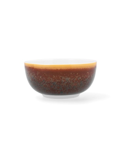 Bowl Ariane Coupe Decor Ceramic Brown (12 cm) (12 Units)