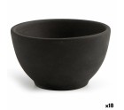 Bol Quid Mineral Cerámica Negro (9 x 5 cm) (18 Unidades)