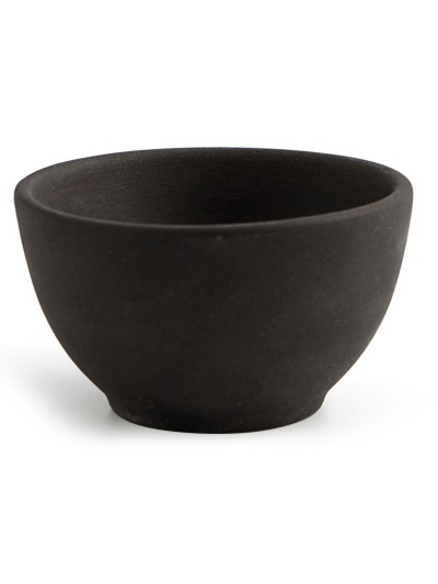 Bol Quid Mineral Céramique Noir (9 x 5 cm) (18 Unités)