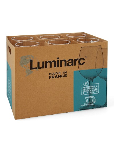 Wine glass Luminarc Duero Transparent Glass (580 ml) (6 Units)