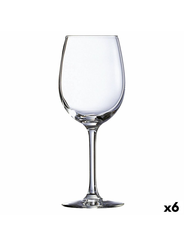 verre de vin Ebro Transparent verre (580 ml) (6 Unités)