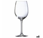 Wine glass Ebro Transparent Glass (580 ml) (6 Units)