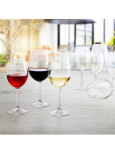 Wine glass Ebro Transparent Glass (580 ml) (6 Units)