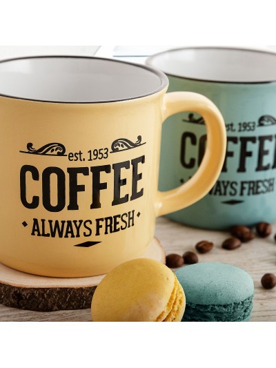 Cup Quid Frappe Fresh Ceramic Multicolour 330 ml