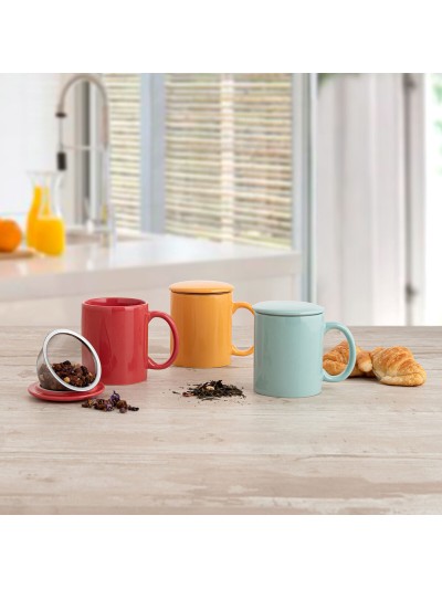 Taza Quid Happy Simply Filtro para Infusiones (330 ml) (12 Unidades)