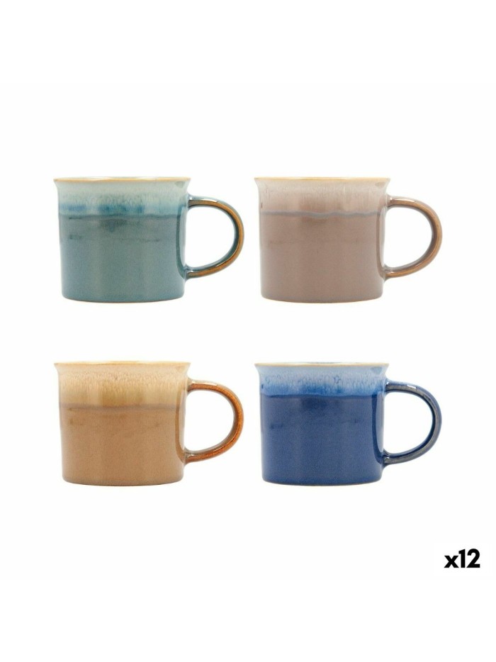 Taza Quid Duo Cerámica Multicolor (265 ml) (12 Unidades)