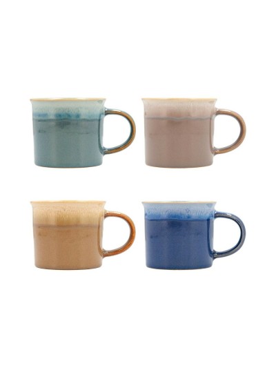Cup Quid Duo Ceramic Multicolour (265 ml) (12 Units)