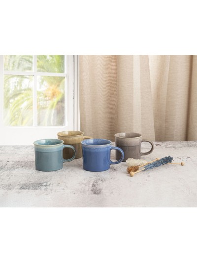 Cup Quid Duo Ceramic Multicolour (265 ml) (12 Units)