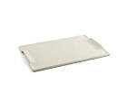 Bandeja de Aperitivos Quid Mineral Gres Beige Cerámica 30 x 18 cm (6 Unidades)