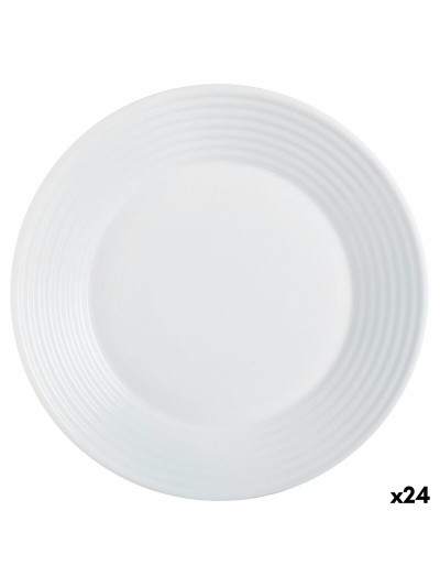 Plato Hondo Luminarc Harena Blanco Vidrio (Ø 23,5 cm) (24 Unidades)
