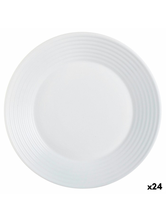 Plato Hondo Luminarc Harena Blanco Vidrio (Ø 23,5 cm) (24 Unidades)