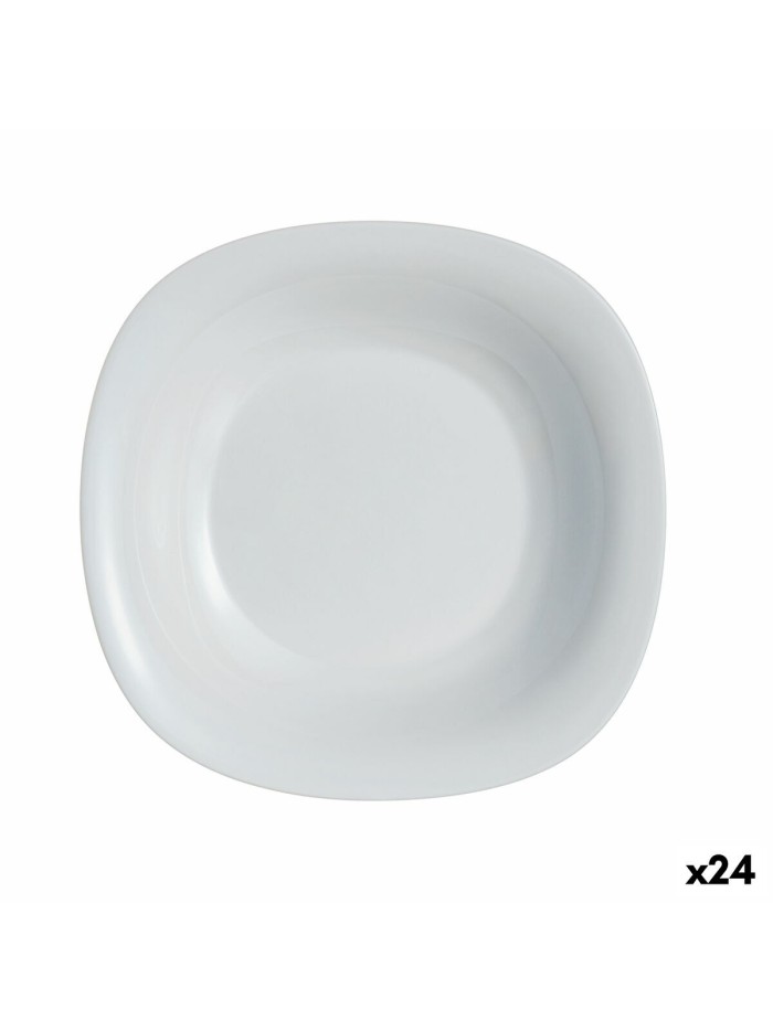 Deep Plate Luminarc Carine Granit Grey Glass Ø 21 cm (24 Units)