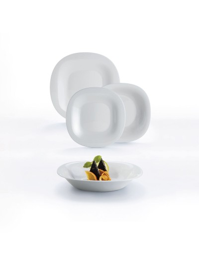 Assiette creuse Luminarc Carine Granit Gris verre Ø 21 cm (24 Unités)