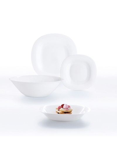 Deep Plate Luminarc Carine White Glass (Ø 23,5 cm) (24 Units)