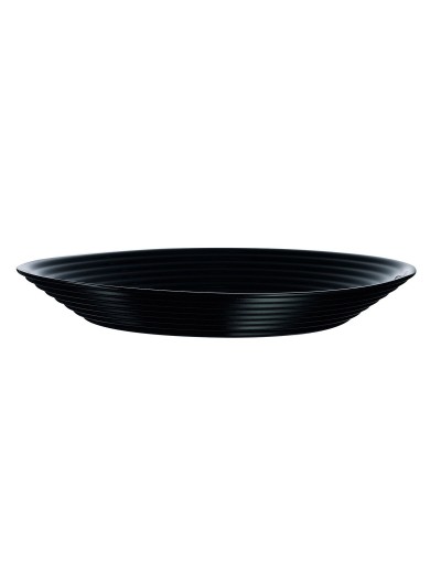 Plato Hondo Luminarc Harena Negro Vidrio (Ø 23,5 cm) (24 Unidades)