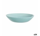 Plato Hondo Luminarc Pampille Turquesa Vidrio (20 cm) (24 Unidades)
