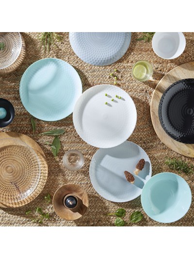 Plato Hondo Luminarc Pampille Turquesa Vidrio (20 cm) (24 Unidades)