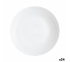 Plato Hondo Luminarc Pampille Blanco Vidrio (20 cm) (24 Unidades)
