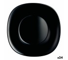 Plato Hondo Luminarc Carine Negro Vidrio (Ø 23,5 cm) (24 Unidades)