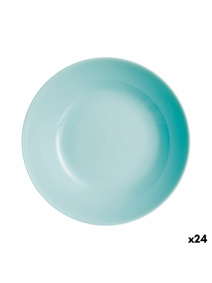 Deep Plate Luminarc Diwali Turquesa 20 cm Turquoise Glass (24 Units)