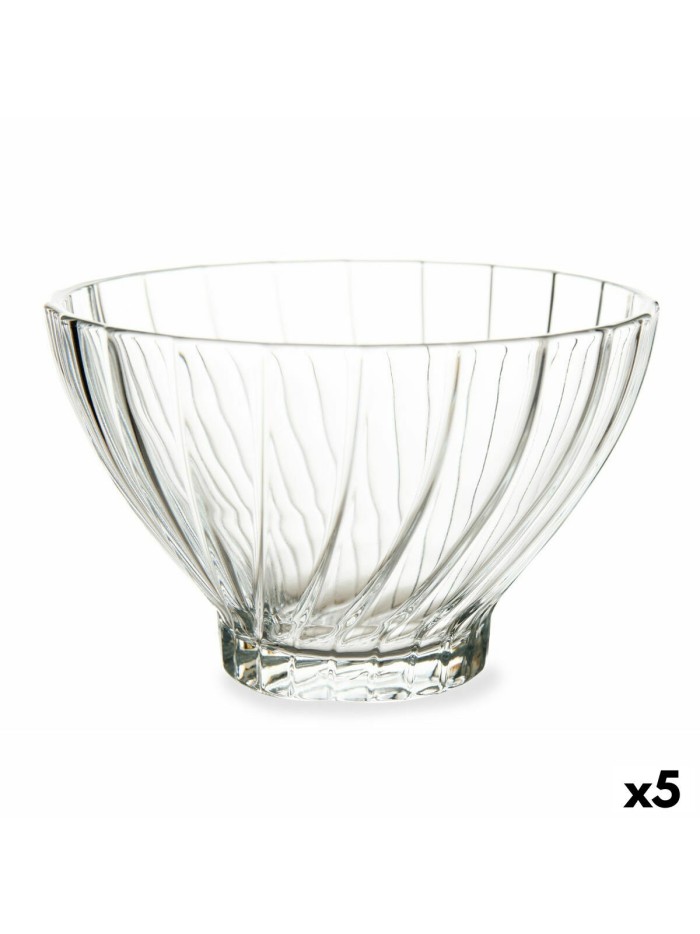 Set of bowls Transparent Glass (Ø 10,8 x 7 cm) (290 ml) (5 Units)