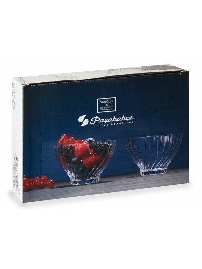 Set de Cuencos Transparente Vidrio (Ø 10,8 x 7 cm) (290 ml) (5 Unidades)