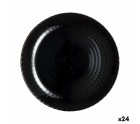 Dessert dish Luminarc Pampille Black Glass (19 cm) (24 Units)