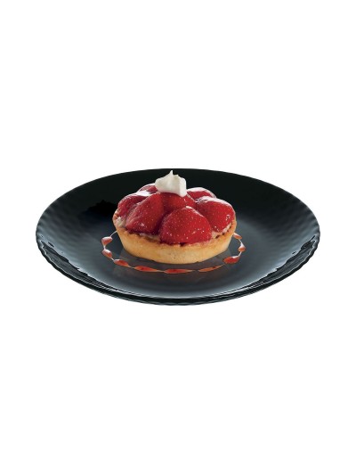 Plato de Postre Luminarc Pampille Negro Vidrio (19 cm) (24 Unidades)