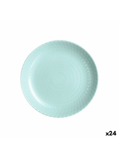 Plato de Postre Luminarc Pampille Turquesa Vidrio (19 cm) (24 Unidades)